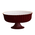 Encanto Vienna Large Centerpiece/Punch Bowl (Bordeaux and White)