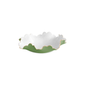 Encanto Colette Small Bowl (Leaf Green and White)