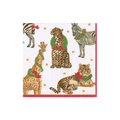 Wild Christmas Ivory Napkin Cocktail