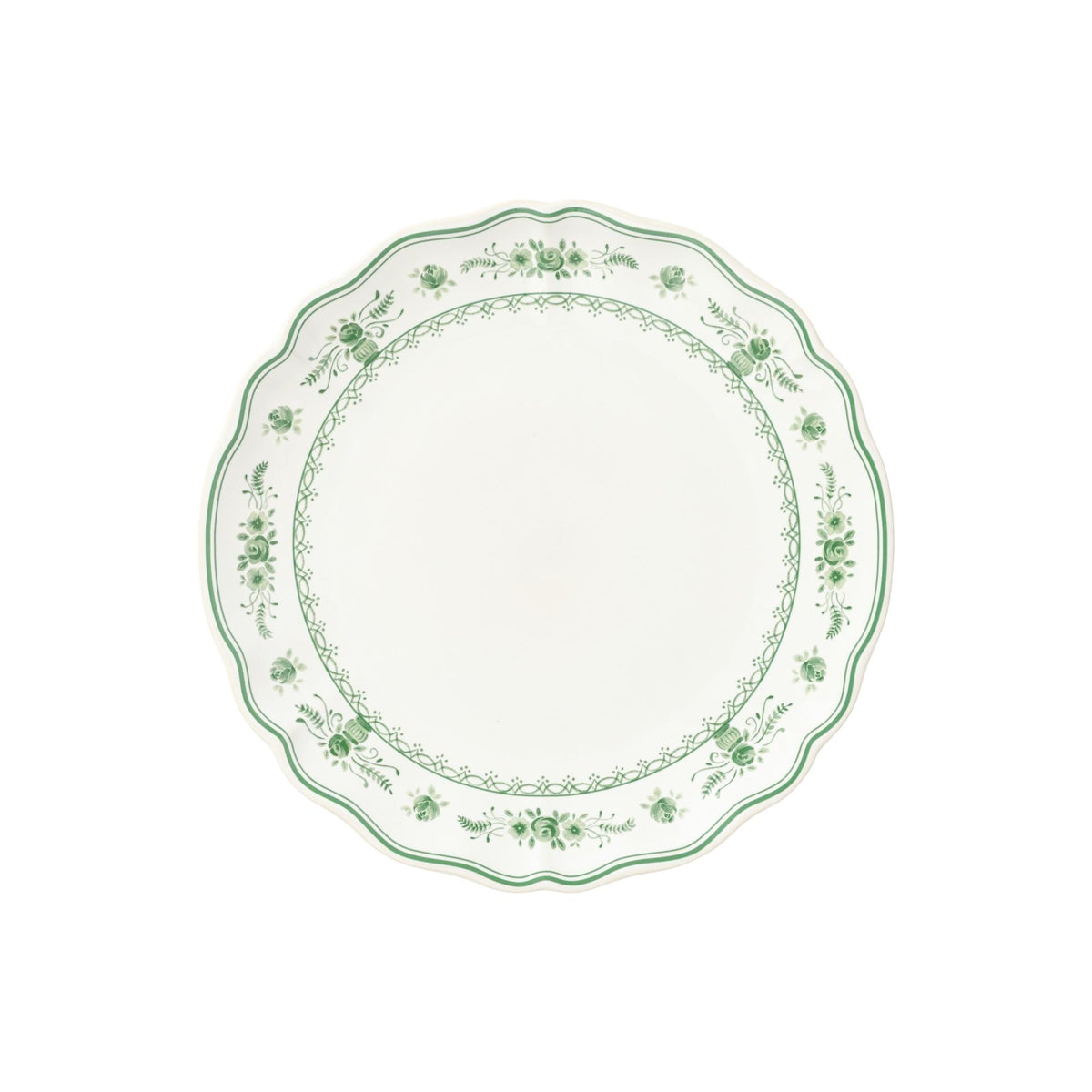 dinner plate 27 vila white-green