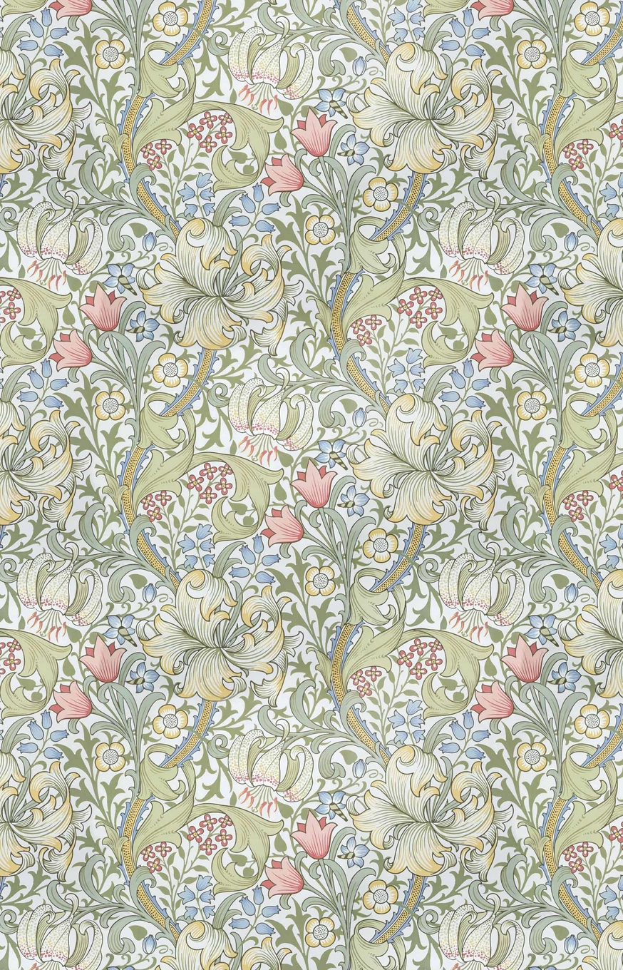 Morris Golden Lily Floral Pastel Hand Towel