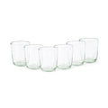 Set 6 Recycled low glass tumblers, Grey