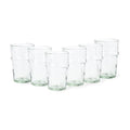 Set 6 Recycled tall glass tumblers, Green