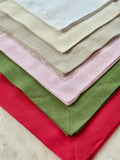 Napkin Large, Hemstitch, Red