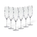 Set 6 flutes, Clear