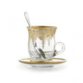 Gold Cup &amp; Saucer with Spoon