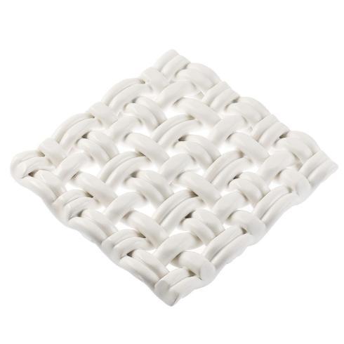 8" Square Trivet Matte White