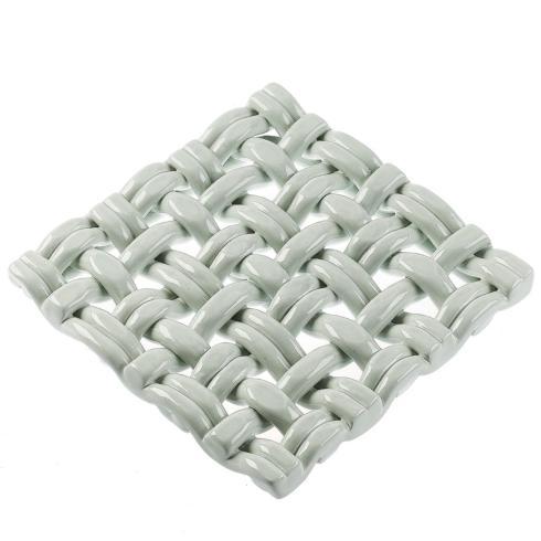 8" Square Trivet Sheer Blue