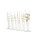 STEMMED CHAMPAGNE W/GOLD SET/6