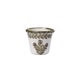 POT THUMBPRINT SM GREEN & WHITE W