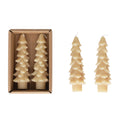 unscented tree shaped taper candles