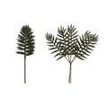 Faux Leaf Pick with Beads, Green (Contains 5 Pieces)